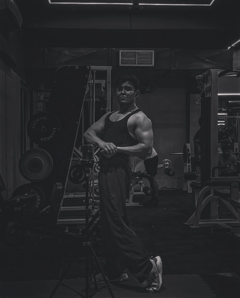 Ashay Sherekar in the gym
